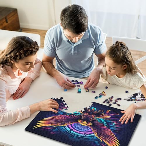 Puzzle für Kinder, Adler, 1000-teiliges Puzzle, Holzpuzzle für Erwachsene und Kinder, Herausforderung für die Familie, 1000 Teile (75 x 50 cm) von LCZLCZ