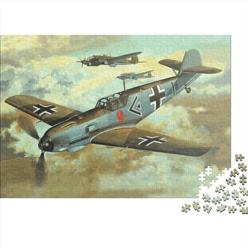 Puzzles 1000 Teile für Erwachsene, Militär-Kämpfer-Puzzle, Holzbrett-Puzzles, Familiendekoration, 1000 Teile (75 x 50 cm) von LCZLCZ