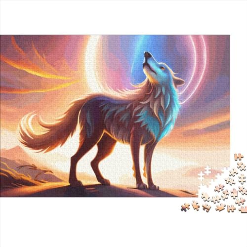 Puzzles für Erwachsene, 1000 Teile, Fantasy-Wolf-Puzzles, herausforderndes Spiel, Denksportaufgaben, 1000 Teile (75 x 50 cm) von LCZLCZ