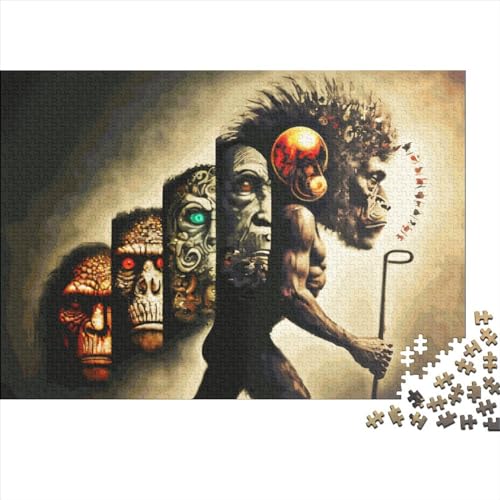 Puzzles für Erwachsene, 1000 Teile, menschliche Evolution, herausforderndes Spiel, Denksportaufgaben, 1000 Teile (75 x 50 cm) von LCZLCZ