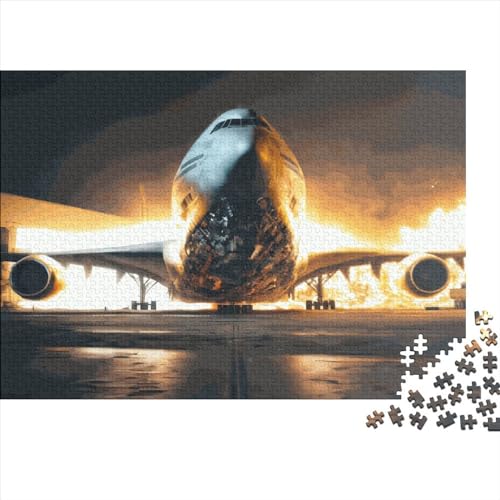 War Plane 500-teiliges Puzzle für Erwachsene, kreatives rechteckiges Holzpuzzle, Geschenk für Freunde und Familie, 500 Teile (52 x 38 cm) von LCZLCZ