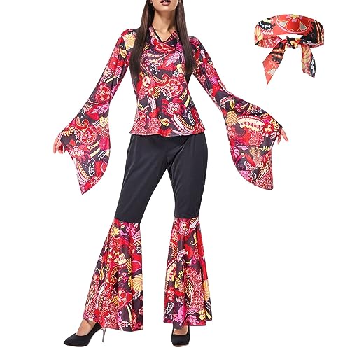 70er Jahre Outfit Damen, Hippie Kostüm Damen, Faschingskostüme Damen, Hippie Kleidung Damen, Karnevalskostüm Damen, Hippie Kostüm Herren, Adventskalender Füllung Frauen, Kostüm Damen Fasching, von LCpddajlspig