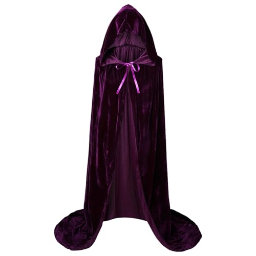 Adventskalender Frauen, Halloween Kostüm Damen Vampir Umhang Mit Kapuze Vampir Kostüm Gruselig Halloween Costume Mittelalter Umhang Halloween Umhang Schwarz Faschingskostüme Fledermaus Kostüm Hexen von LCpddajlspig