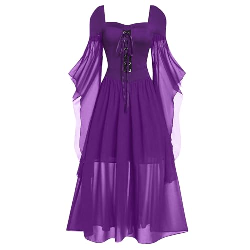 Halloween Kostüm Damen Gruselig, Halloween Gothic Kleid Halloween Kleid Black Witch Kostüm Gruselig Maleficent Kostüm Halloween Kostüm Hexen Kostüm Vampir Kostüm Elfenkleid Karneval Kostüm von LCpddajlspig