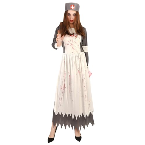 LCpddajlspig Halloween Kostüm Damen Gruselig: Krankenschwester Kostüm Horror Halloween Zombie Blutige Cosplay Karneval Mottoparty LCpddajlspig Halloween Kostüm Damen Gruselig: Krankenschwester Kostüm Horror Halloween Zombie Blutige Cosplay Karneval Mottoparty von LCpddajlspig