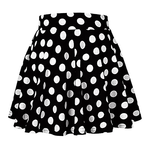 LCpddajlspig Mini Maus Kostüm Damen Faltenrock Karneval Kostüm Minirock Sexy A-Linie Minnie Mouse Kostüm Rosa Rockabilly Rock Faschingskostüme XL Mini Skater Rock Schokobons Kostüm von LCpddajlspig