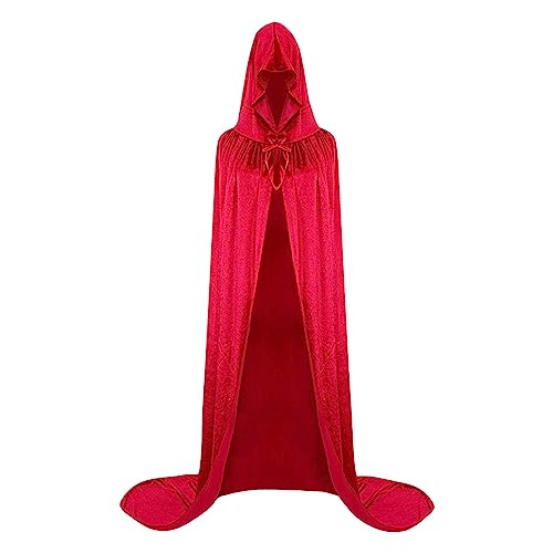 Retourenkauf Angebote, Halloween Kostüm Damen Vampir Umhang Mit Kapuze Vampir Kostüm Gruselig Halloween Costume Mittelalter Umhang Halloween Umhang Schwarz Faschingskostüme Fledermaus Kostüm Hexen von LCpddajlspig