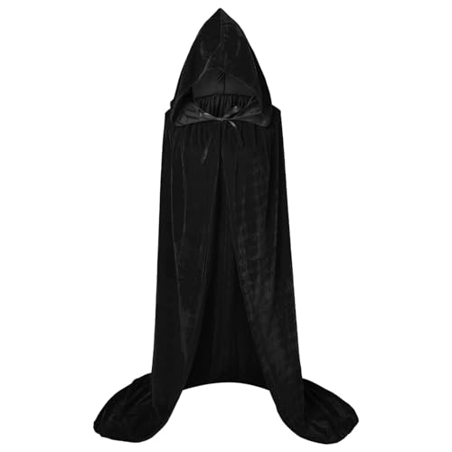 Sonderangebote, Halloween Kostüm Damen Vampir Umhang Mit Kapuze Vampir Kostüm Gruselig Halloween Costume Mittelalter Umhang Halloween Umhang Schwarz Faschingskostüme Fledermaus Kostüm Hexen von LCpddajlspig