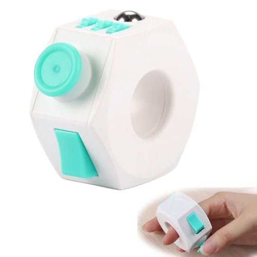 Fidget Cube mit 12 Seiten Fidget Toy Cube Cube Fidget Anti Stress Würfel Spielzeug Angst Entlastung,Tragbares Anti Stress Spielzeug für Kinder und Erwachsene Autismus von LDDYKZY