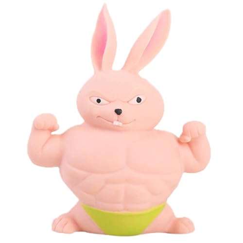 Kaninchen Stress Spielzeug, Bunny Stress Relief Spielzeug, Lustige Squishy Anti Stress Spielzeug, Stress Ball Hase, Fidget Anti Stress Squeeze Spielzeug, für Kinder Erwachsene Entspannung ﻿ von LDDYKZY