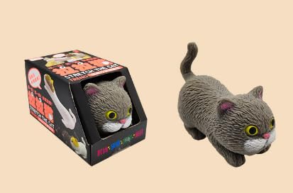 Katze Stress Relief Spielzeug, Lustiges Squishy Anti Stress Spielzeug, Stress Ball Katze, Fidget Anti Stress Squeeze Spielzeug, für Kinder und Erwachsene Entspannung von LDDYKZY