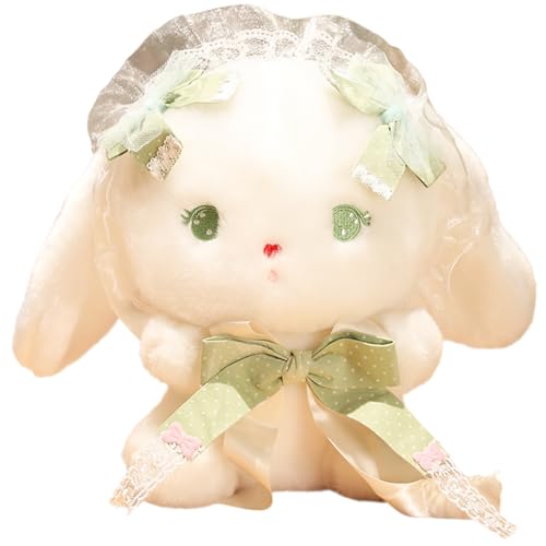 LDDYKZY Bunny Plüsch Spielzeug Lolita Kaninchen Spielzeug Puppe Kawaii Lolita Plüsch Spielzeug Bunny Puppe für Mädchen Kinder Geburtstag Reise Geschenk 8 Zoll mit Band von LDDYKZY