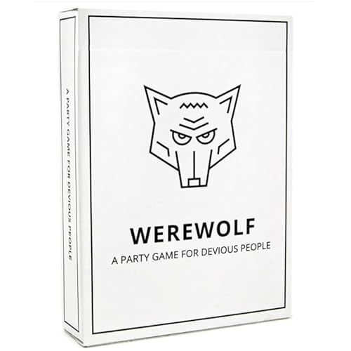 LDDYKZY Familienspiel, Spielkarten, Brettspiel, Pappbrett Spielspaßkarte, One Night Werewolf Spielkarte, Familienspielabend, Partyspiel für hinterhältige Menschen, Werwolf Kartenspiel von LDDYKZY