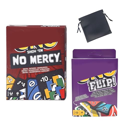 LDDYKZY Kartenspiel, Gesellschaftsspiel, Card Game, Familienabende, Show 'em No MERC, Kartenspiel mit beidseitig bedruckten Karten, brutale Spielregeln für die gnadenloseste Version, Zwei Kartendecks von LDDYKZY