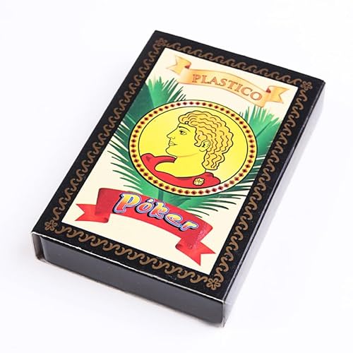 Kartenspiel, spanische Spielkarten, Waterproof Plastic Playing Cards, wasserdichte Spielkarten Pokerkarten für das Geschenkpartyspiel, Design Mit klassischer Karte, Spanisches Deck mit 50 Karten von LDDYKZY