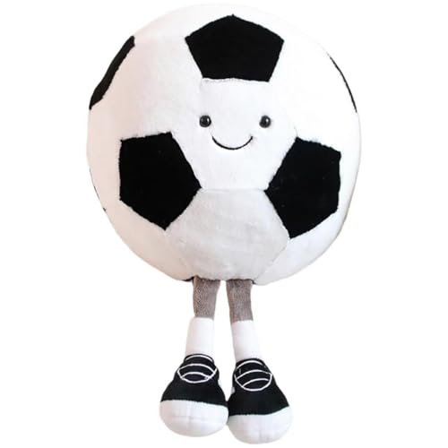 LDDYKZY Plüschpuppe Stofftier, Fußballkissen Plüschtier, Kissen Plüschtiere, Plüsch Kissen Spielzeug, Cartoon Plush Doll, Plüsch Spielzeug, Zimmerdekoration Football 25cm von LDDYKZY