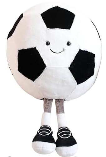 LDDYKZY Plüschpuppe Stofftier, Fußballkissen Plüschtier, Kissen Plüschtiere, Plüsch Kissen Spielzeug, Cartoon Plush Doll, Plüsch Spielzeug, Zimmerdekoration Football 25cm von LDDYKZY