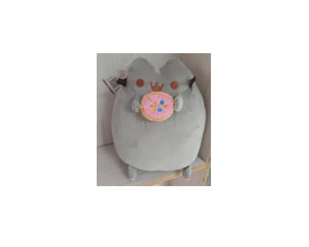 LDDYKZY Stofftiere Spielzeug Katze Plüschpuppe Katze Plüsch Mit Donut Kinder Plüschtiere Geburtstag Dekorationen Stofftier Geschenk für Kinder Jungen und Mädchen Kissen Puppe 24cm von LDDYKZY