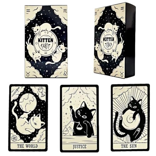 Tarotkarten,Tarot Karten für Anfänger,Klassisches Tarotkarten,78 Tarot Cards Set, Kartenspiele für Partys, Tarotkarten Schicksals Weissagungskarte,Karten Tarot Cards Set für Anfänger Licht ﻿ (EWI3020) von LDDYKZY