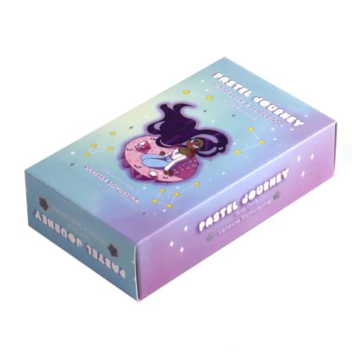 Tarotkarten für Anfänger, 78 Tarot Cards, The Pastel Journey Tarot Deck, Klassisches Tarotkarten mit Buch für Anfänger, Wahrscheinliches Brettspiel, Tarotkarten Schicksals-Weissagungskarte von LDDYKZY