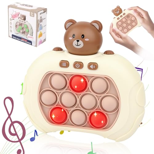 Pop It Elektronische Pop Fidget it toy für Kinder 6-12,Quick Push Game Spielzeug Pop It Fidget Elektronischer Sensor Silikon Spielzeug für Jungen Mädchen für Kinder 6 7 8 9 10 11 12 von LDERFIV