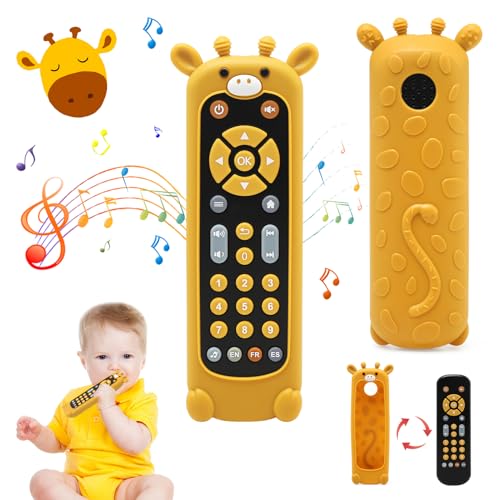 LEADSTAR Baby TV Fernbedienung Spielzeug,Kinderhandy ab 6 9 Monate Spielzeug mit Musikalisches,Sound,Lachlieder-Dialog,Verschiedenen Melodien,Kinder Spielzeug Geschenk 1 Jahr Mädchen Junge von LEADSTAR