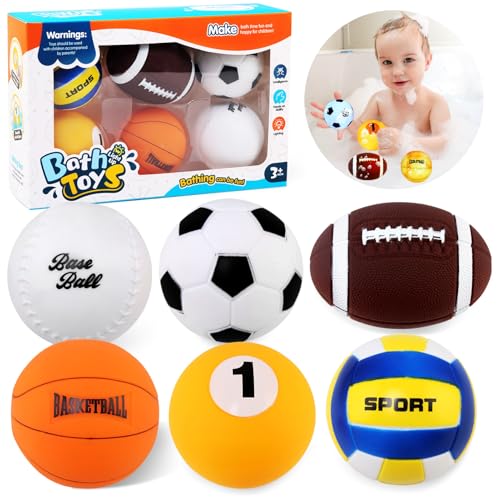 LEADSTAR Badewannenspielzeug, 6 Bälle Baby Badespielzeug mit Licht, Badekugeln Kinder Spielzeug Baby ab 1 2 3 Jahr, Kinder Leuchtet Wasserspielzeug Badespielzeug für Kleinkinder /Jungen oder Mädchen LEADSTAR Badewannenspielzeug, 6 Bälle Baby Badespielzeug mit Licht, Badekugeln Kinder Spielzeug Baby ab 1 2 3 Jahr, Kinder Leuchtet Wasserspielzeug Badespielzeug für Kleinkinder /Jungen oder Mädchen von LEADSTAR