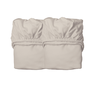 Leander Spannbettlaken für Babybett 2er-Pack cappuccino von LEANDER