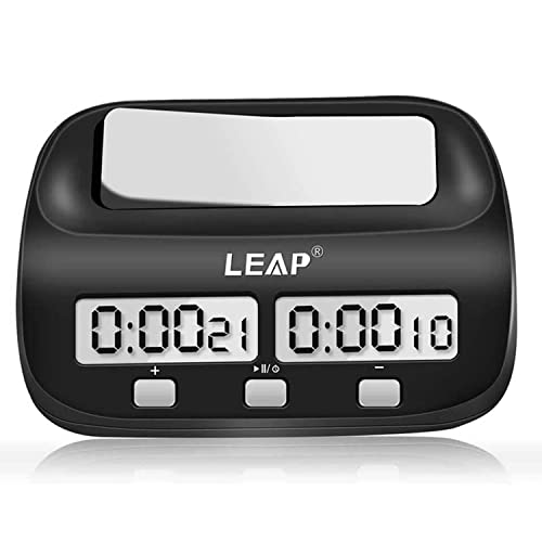 LEAP Digitale Multifunktions - Display Schachuhr Count Up Down Timer elektronische Brettspiel -Wettbewerb Clock Gift Box von LEAP