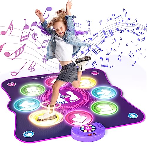 LEAPRCSTORE Tanzmatte für Kinder, Musikmatte mit Led-Leuchten, 6 Spielmodi, Weihnachten Geburtstags Geschenke von LEAPRCSTORE