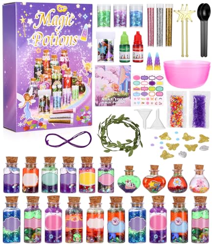 LEAZZLE Kreative Geschenk für Kinder,20 Zaubertrank Spielzeug,Zaubertrank Kits Craft Spielzeug,Geburtstag Geschenke für Jungen & Mädchen,Experimente Für Kinder Spielzeug,Geschenk Mädchen 6 7 8 9 Jahre von LEAZZLE