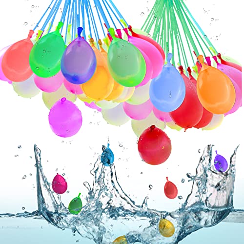 LEBEXY Wasserballons Selbstschließend | Water Balloons 60 Sekunden Schnellfüller | Wasserbomben luftballons Balloons selbst verschließend ohne Knoten | Schnellbefüllung & Binden von Knoten, 333 Stück von LEBEXY