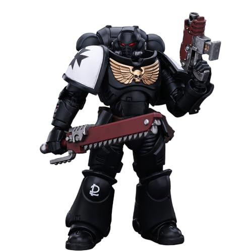 JOYTOY Warhammer 40K Space Marines Black Templars Outriders Brother Valtus 1/18 Action Figure Black Templars Outriders Joy Toy Figures von LEBOO