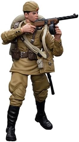 JoyToy Sowjetische Infanterie-Armee-Actionfigur im Maßstab 1:18, 10,6 cm, 2. Weltkrieg, Sammlerstück, Militärmodell von LEBOO