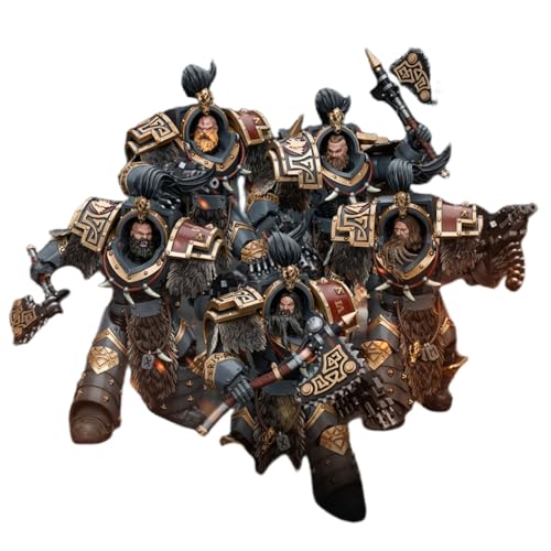 JoyToy Warhammer 40k The Horus Heresy Space Wolves 1:18 Scale Collectible Action Figure: Space Wolves Varagyr Wolf Guard Squad Pack of 5 von LEBOO