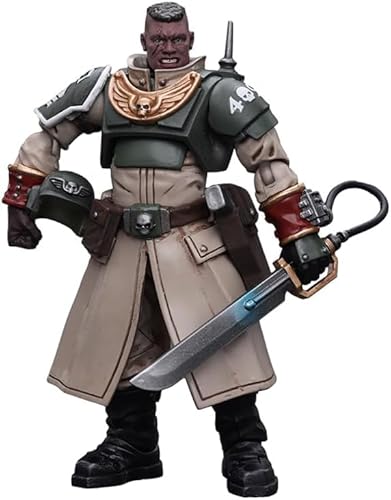 LEBOO JOYTOY Warhammer 40K 1/18 Action Figure Astra Militarum Cadian Command Squad Commander with Power Sword von LEBOO