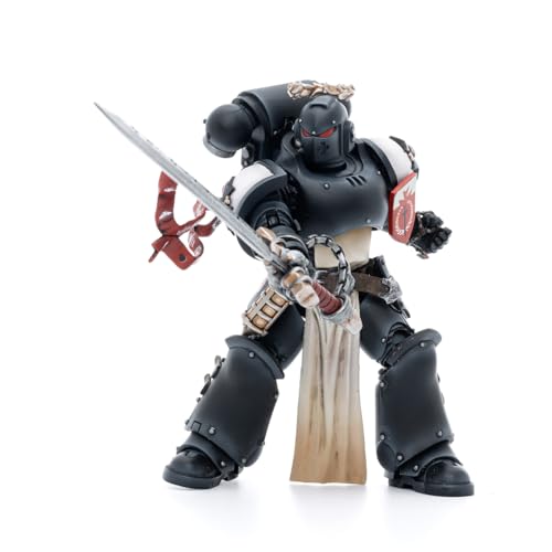 LEBOO JOYTOY Warhammer 40K 1/18 Actionfigur Black Templars The Emperors Champion Rolantus Joy Toy Models von LEBOO