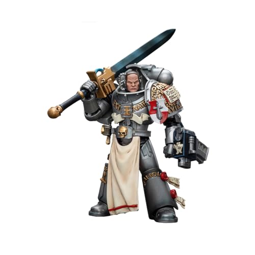 LEBOO JOYTOY Warhammer 40K 1/18 Action Figure Grey Knights Strike Squad Justicar Warrior Joy Toy Collection Models von LEBOO