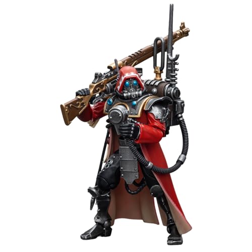 LEBOO JOYTOY Warhammer 40k Adeptus Mechanicus Skitarii Ranger mit Data-Tether Maßstab 1:18 Actionfigur Joy Toy Models von LEBOO