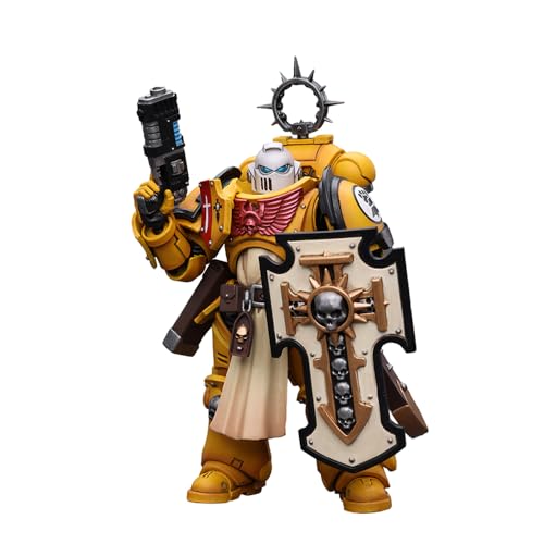 LEBOO JOYTOY Warhammer 40k Primaris Space Marines Imperial Fists Bladeguard Veteran Joy Spielzeug 1/18 Actionfiguren von LEBOO