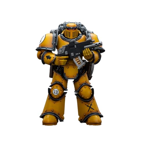 LEBOO JOYTOY Warhammer Horus Heresy Imperial Fists Legion MkIII Tactical Squad Legionary with Bolter 12,2 cm Collectible Model Gifts von LEBOO