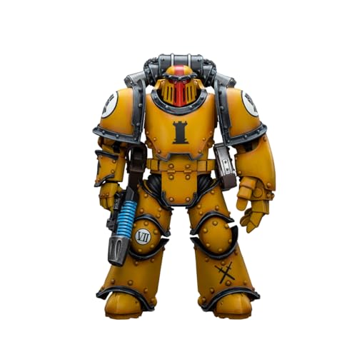 LEBOO JOYTOY Warhammer Horus Heresy Imperial Fists Legion MkIII Tactical Squad Sergeant with Power Faust 12,2 cm Collectible Model Gifts von LEBOO