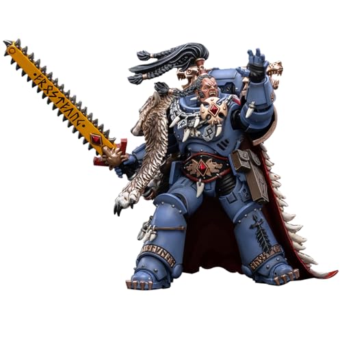 LEBOO JoyToy Warhammer 40k Space Marines Space Wolves Ragnar Blackmane 1:18 Scale 12.2 cm Collectible Action Figure von LEBOO