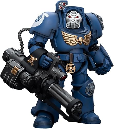 LEBOO JoyToy Warhammer 40k Terminator Squad Terminator mit Assault Cannon Maßstab 1:18, 14,3 cm große Sammel-Actionfigur von LEBOO