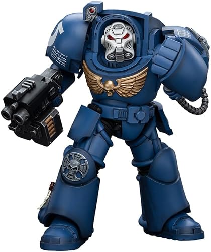 LEBOO JoyToy Warhammer 40k Terminator Squad Terminator mit Storm Bolter Maßstab 1/18 14,3 cm Sammel-Actionfigur von LEBOO