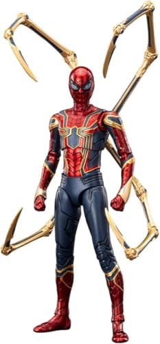 LEBOO ZD 7 Zoll Iron Spider Hero 2.0 Actionfigur im Maßstab 1/10, Movice-Stil, exquisite Malerei mit vollem Zubehör von LEBOO