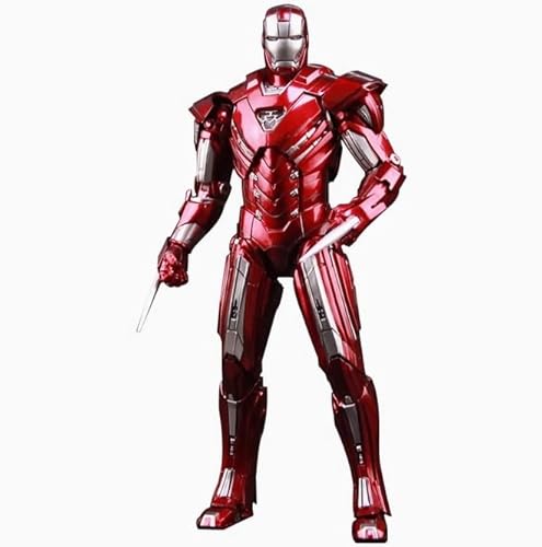 LEBOO ZD Toys 17,8 cm Ironman MK33 Actionfigur im Maßstab 1/10, Movice-Stil, exquisite Malerei mit vollem Zubehör von LEBOO