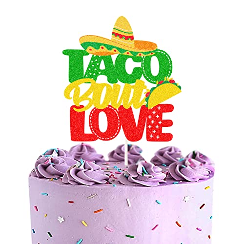 Taco Bout Love Kuchendekoration, mexikanisches Fiesta-Thema, Hochzeit, Fiesta, Brautparty, Party-Dekoration, süße Verlobung, Marry, Party-Dekorationen von LECAKTO