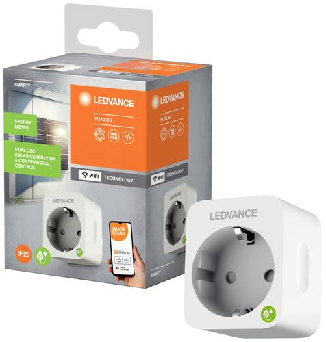 LEDVANCE SMARTWF PLUG EU 4099854088537 Funk SMART+, Smarte WLAN-Steckdose Steckdose 2300W von LEDVANCE