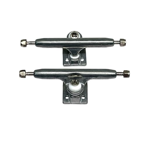 LEEFAI Pro Fingerboard Trucks (Griffbrett-Achsen) 29/32/34/36 mm, G4, rohes Metall, farbumgekehrter Kingpin mit Hardware (29 mm) von LEEFAI